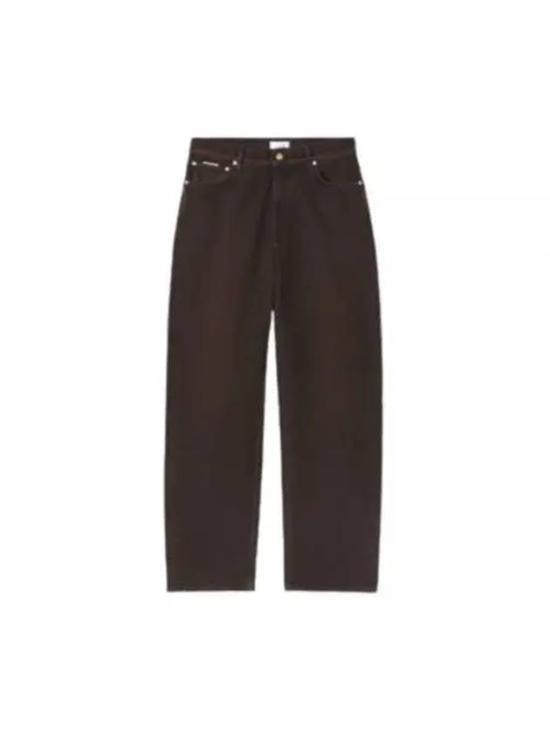Eytys Straight-Leg Brown Denim Pants With Classic Five-Pocket Design