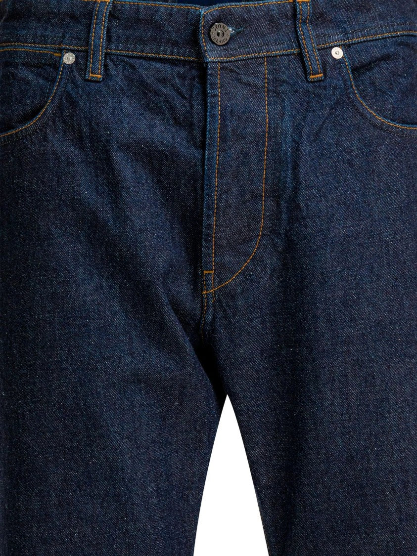 Stone Island Classic Fit Denim Jeans With Timeless Design