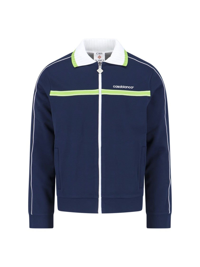 Casablanca Classic Ribbed Knit Sweater With Timeless Design