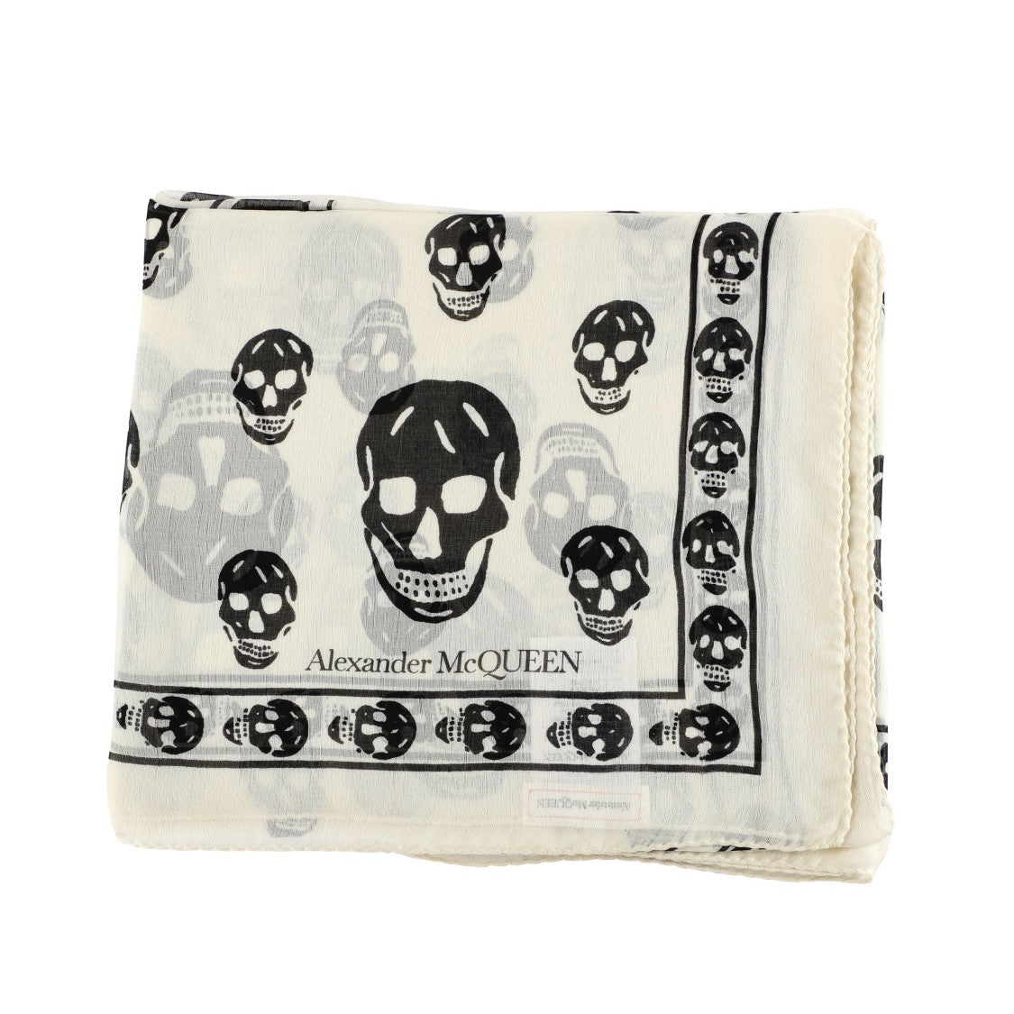 Alexander Mcqueen Skull Silk Scarf