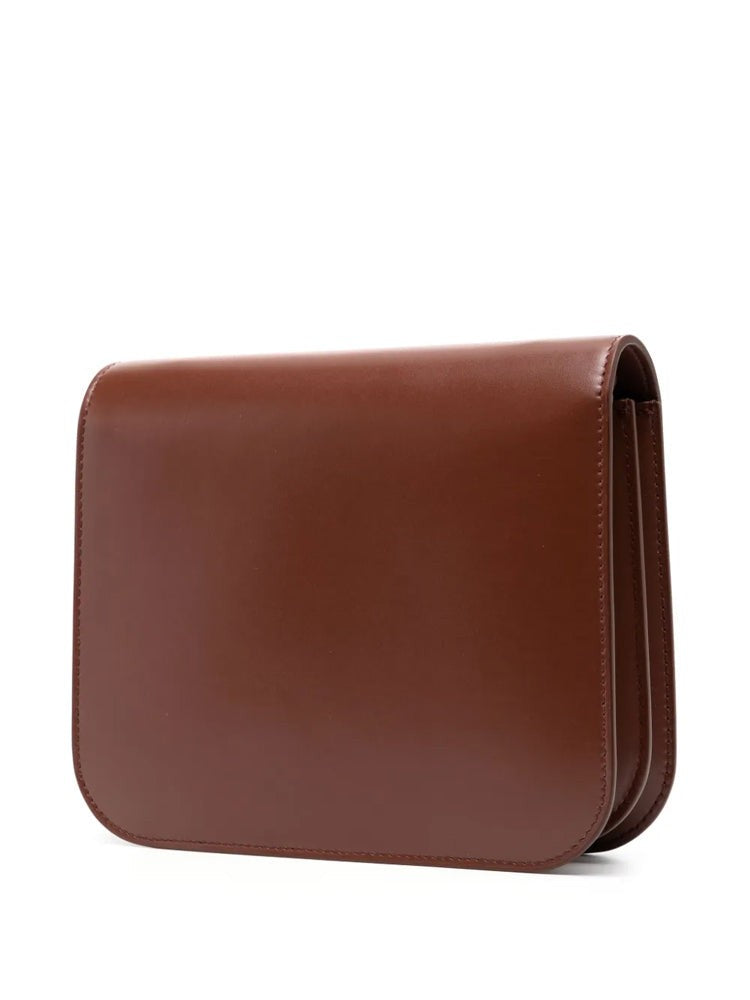 Bally Structured Crossbody Bag With Polished Gold Hardware