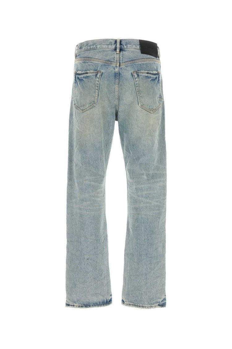 Purple Brand Straight-Leg Denim Jeans With Distressed Detailing