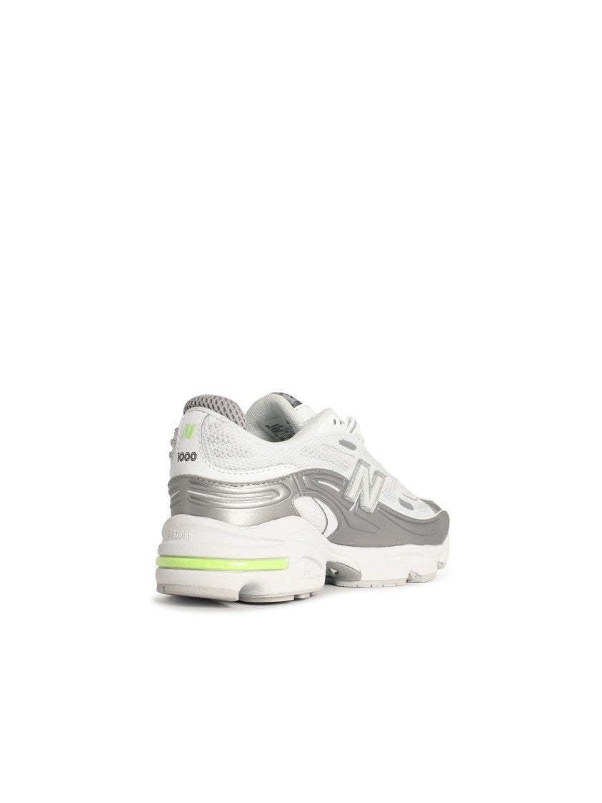 New Balance '1000' White Fabric Blend Sneakers