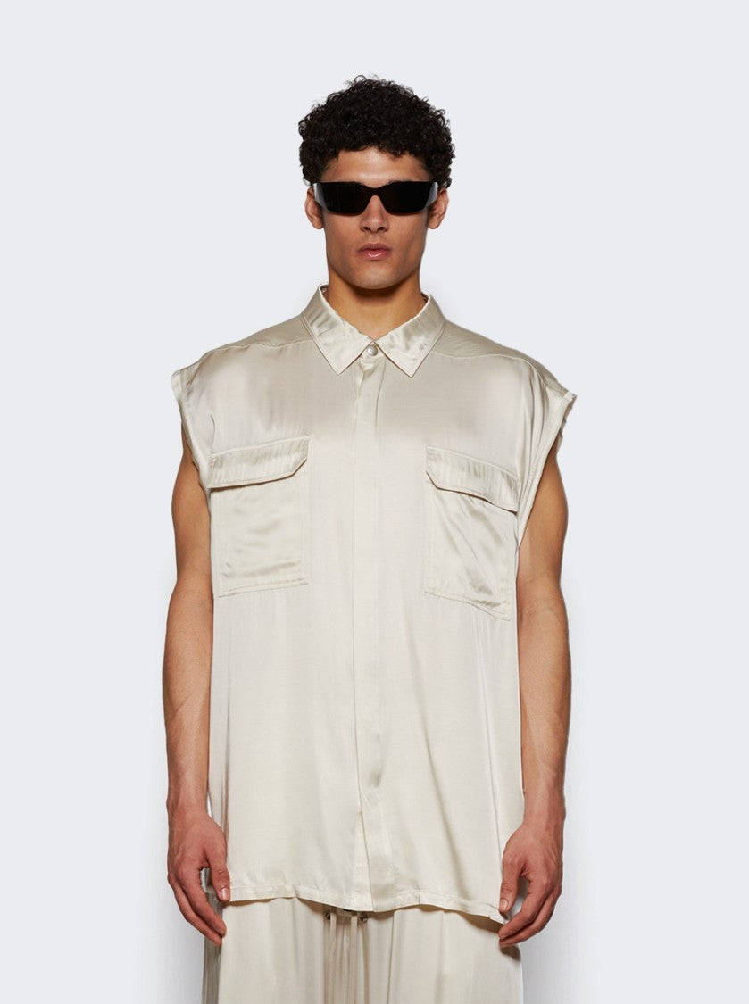 Rick Owens Jumbo Sleeveless Shirt Dinge