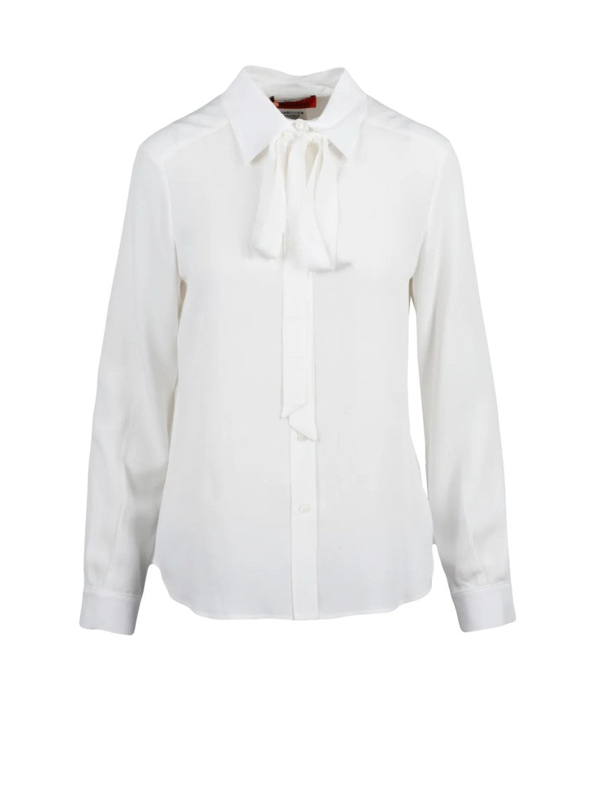 Max & Co. White Acetate-Silk Ateneo Shirt