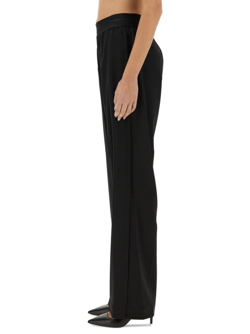 Helmut Lang Straight Leg Pants With Elastic Waistband