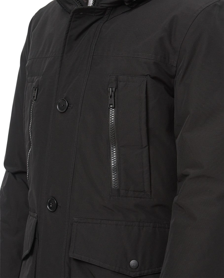Woolrich Functional Black Parka With Hood