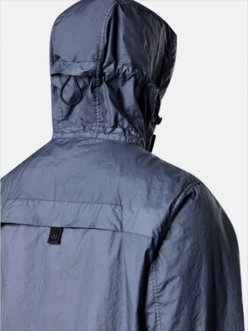 Stone Island Lightweight Hooded Jacket With Distinctive Patch