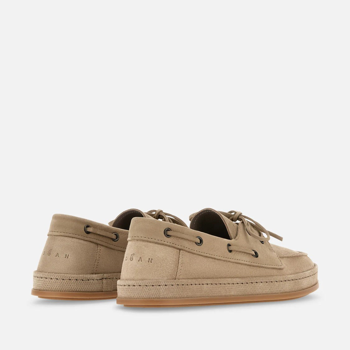 Hogan Classic Brown Boat Shoes