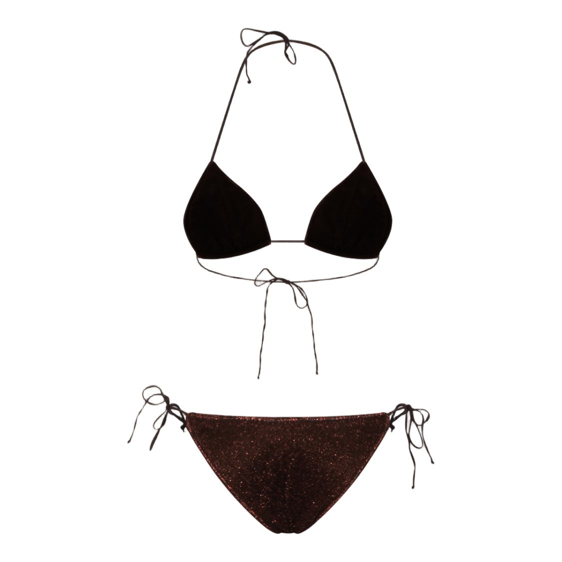 Oséree Two-Piece Glittery Triangle Bikini Set