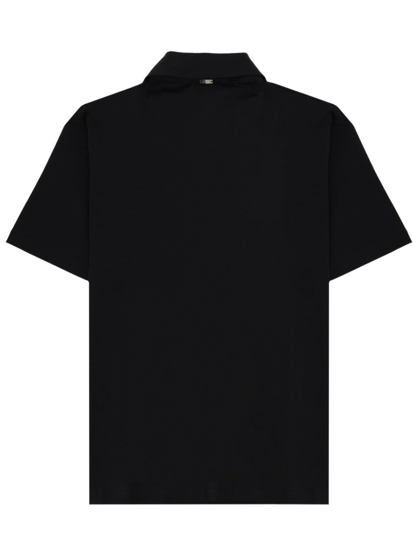 Herno Short-Sleeve Three-Button Polo Shirt
