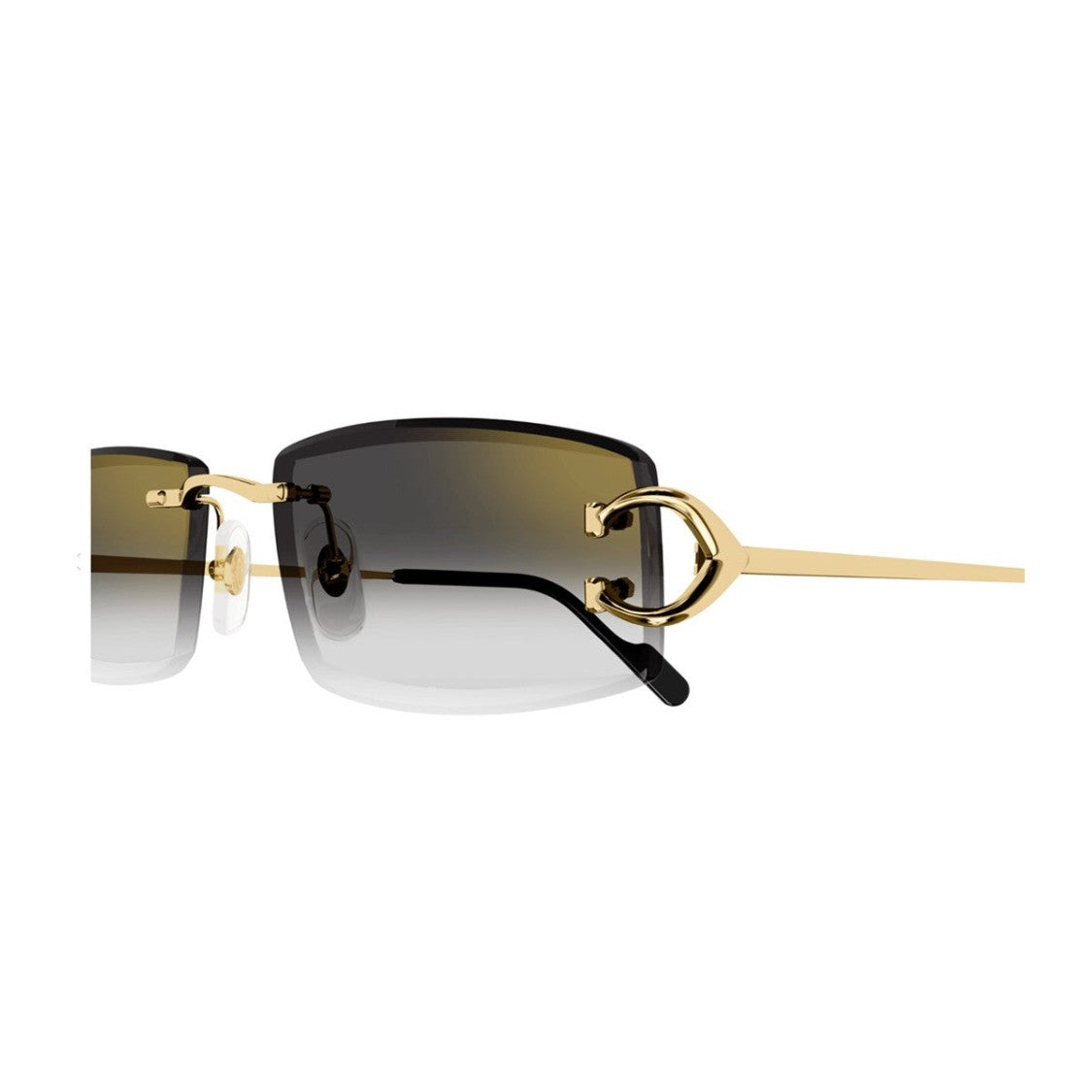 Cartier Gold Ct0465s Décor C Classique Rimless Sunglasses