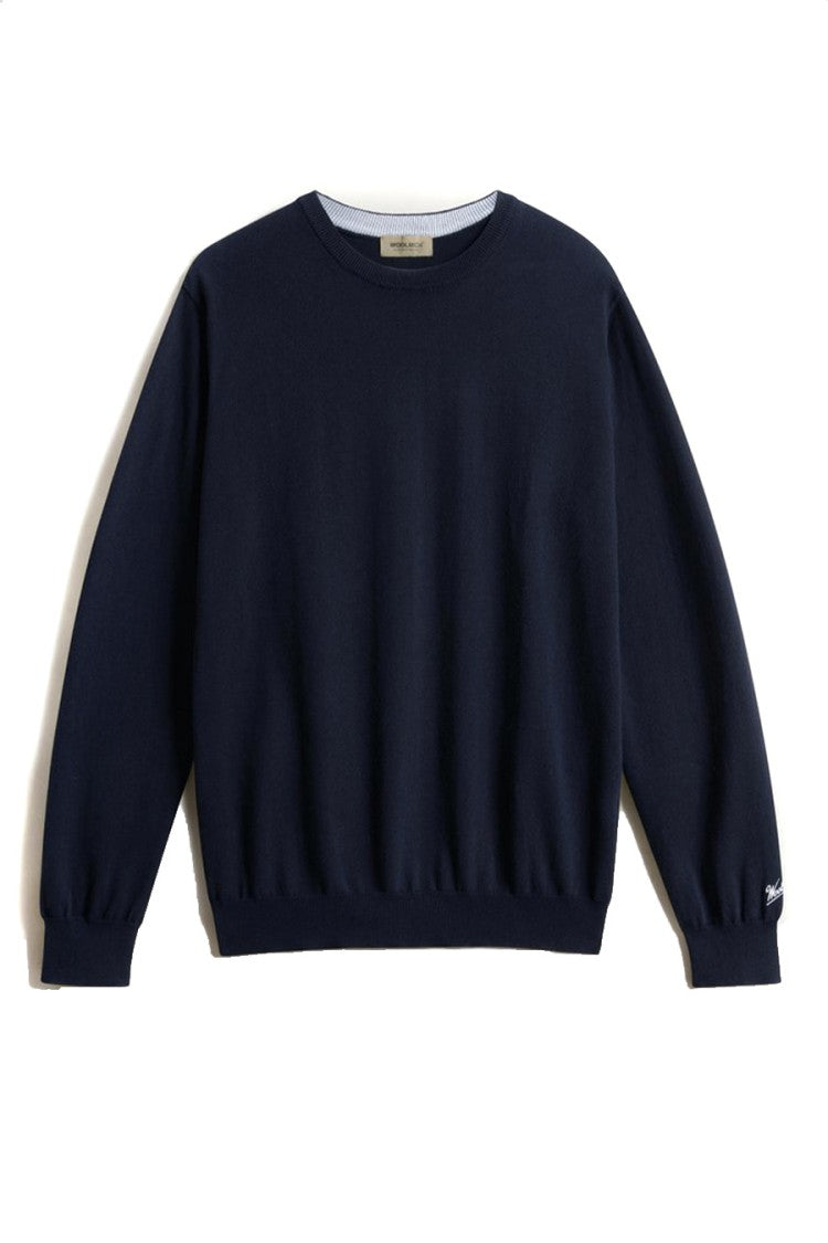 Woolrich Blue Cotton Knitwear