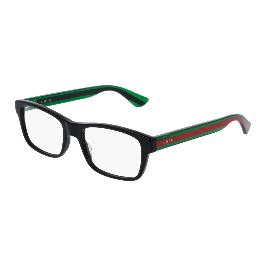 Gucci Gg0006on Rectangular Black Acetate Eyeglasses