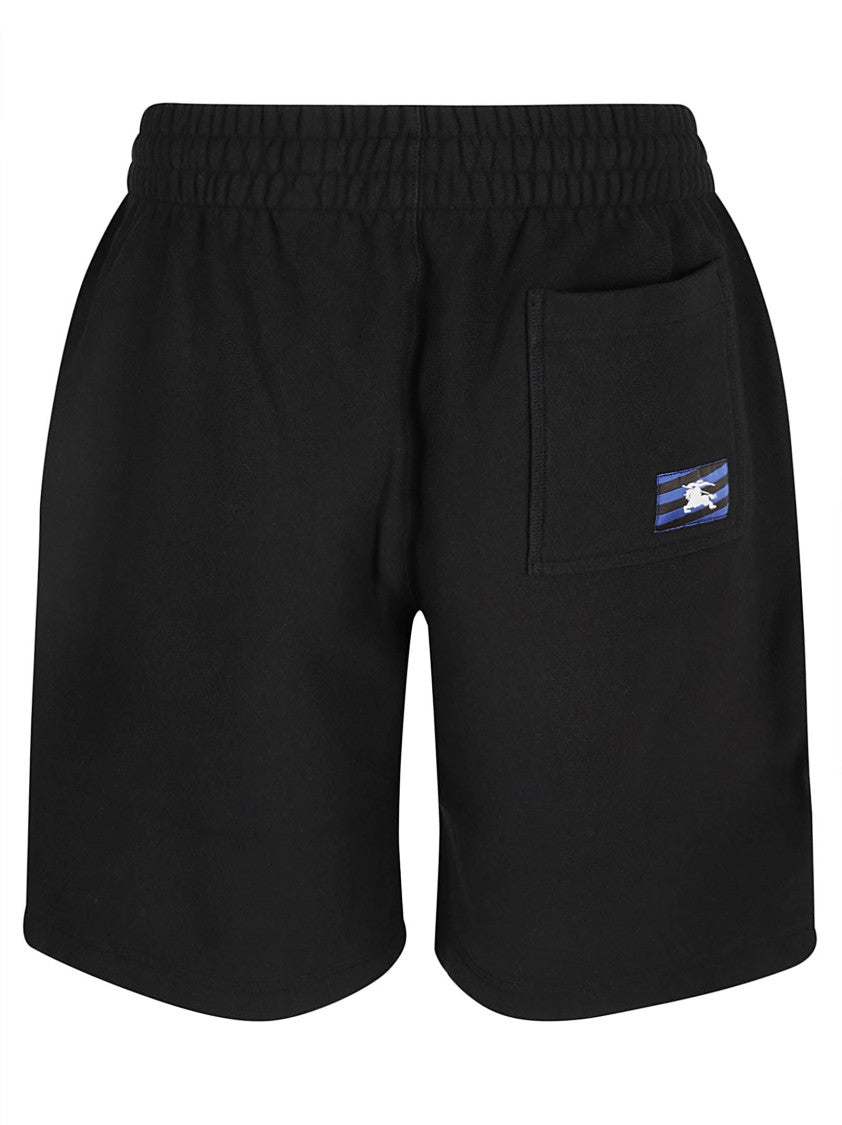 Burberry Relaxed Black Cotton Shorts