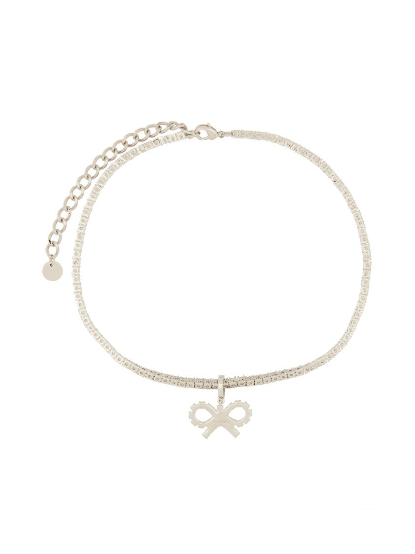 Self-Portrait "Tennis" Necklace With Bow