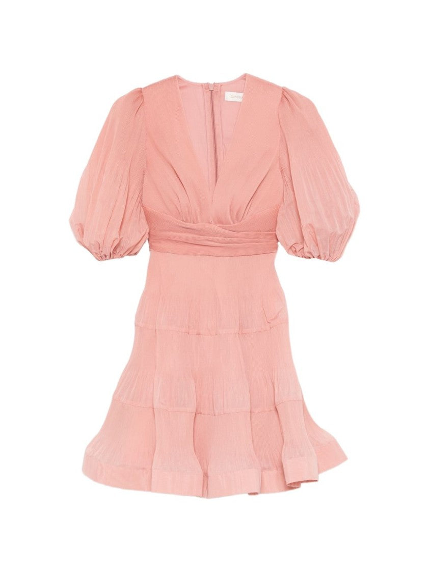 Zimmermann Mini Dress With Deep V-Neck
