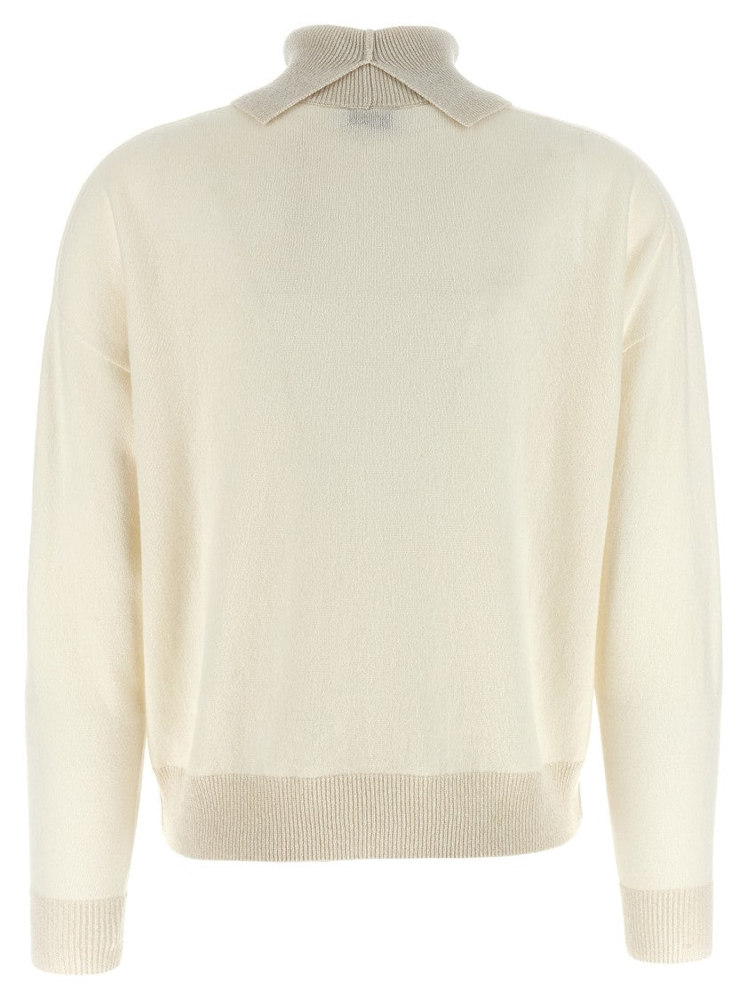 Peserico Lurex Details Turtleneck Sweater