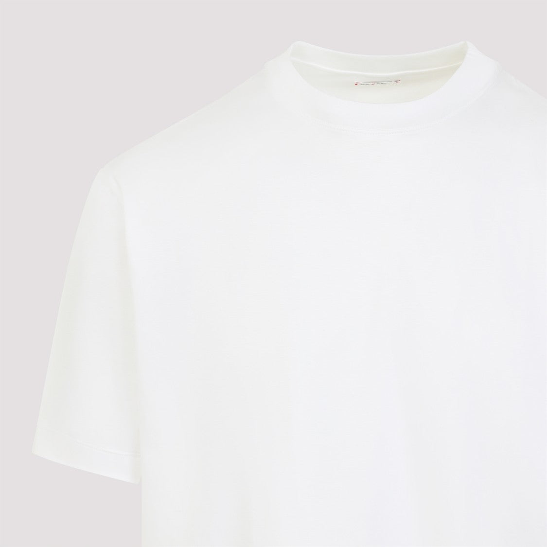 Kiton Milano White Cotton T-Shirt