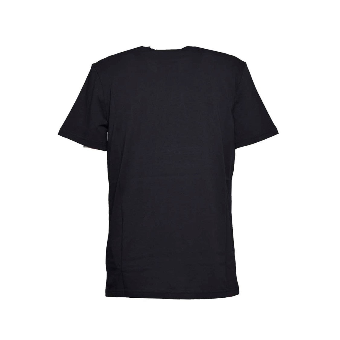 Moschino Black Cotton T-Shirt With Logo Print