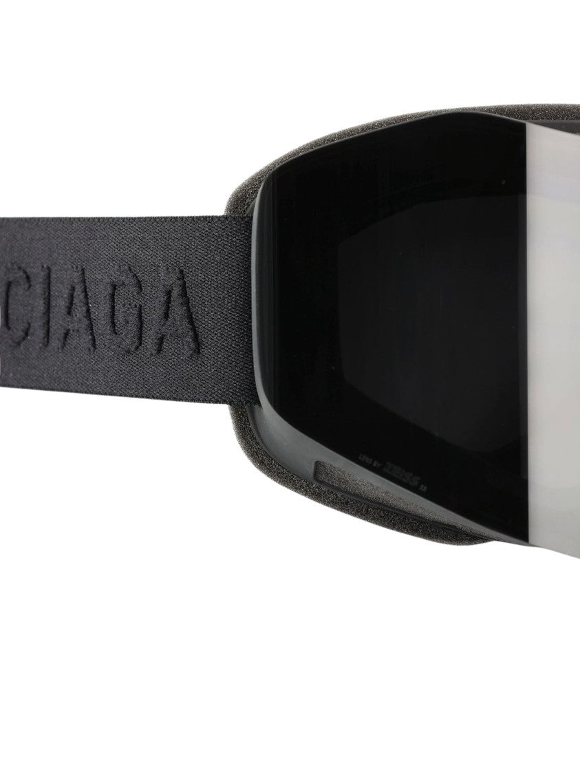 Balenciaga Futuristic Reflective Visor Sunglasses