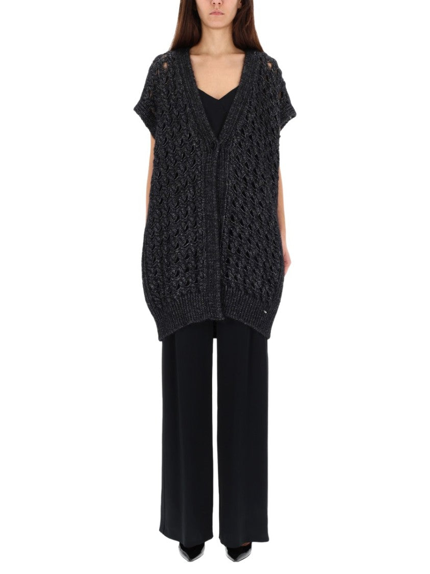 Herno Vest With Perforated Workmanship