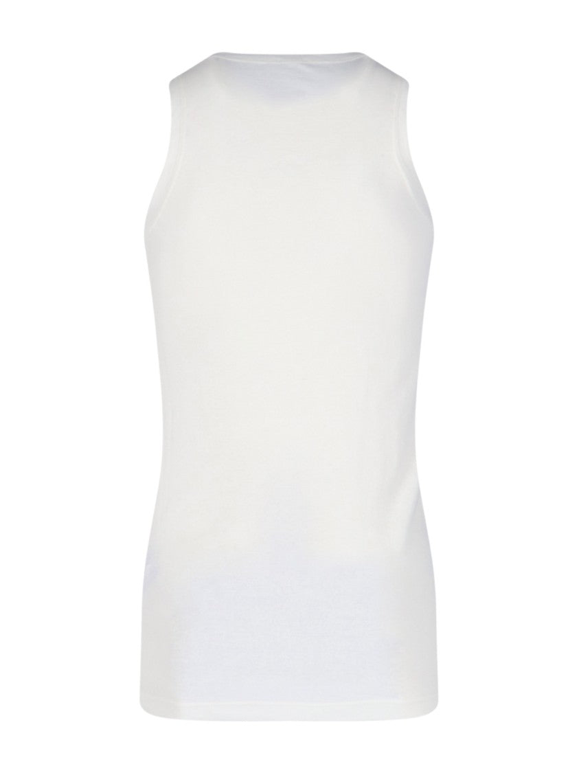Jil Sander Cotton T-Shirt and Tank Top Set in Neutral Shades