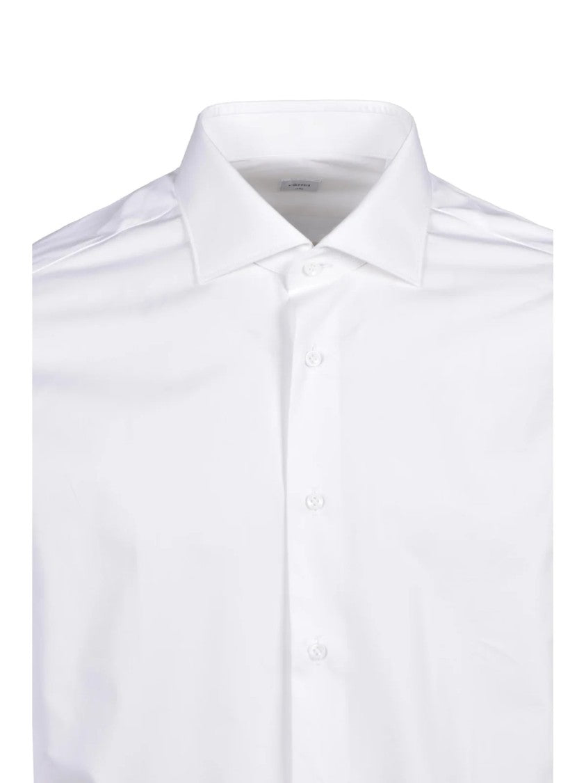 Carrel White Slim-Fit Cotton Shirt