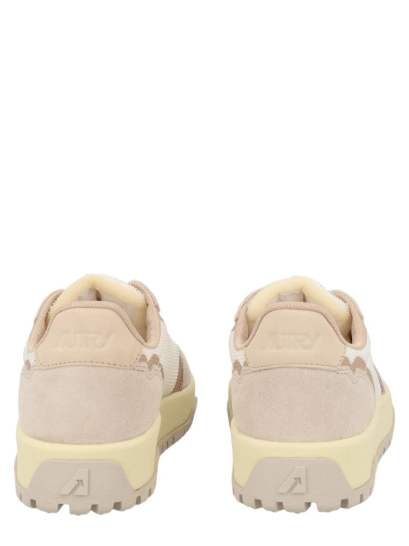 Autry Chunky Low-Top Sneakers With Layered Neutral Design