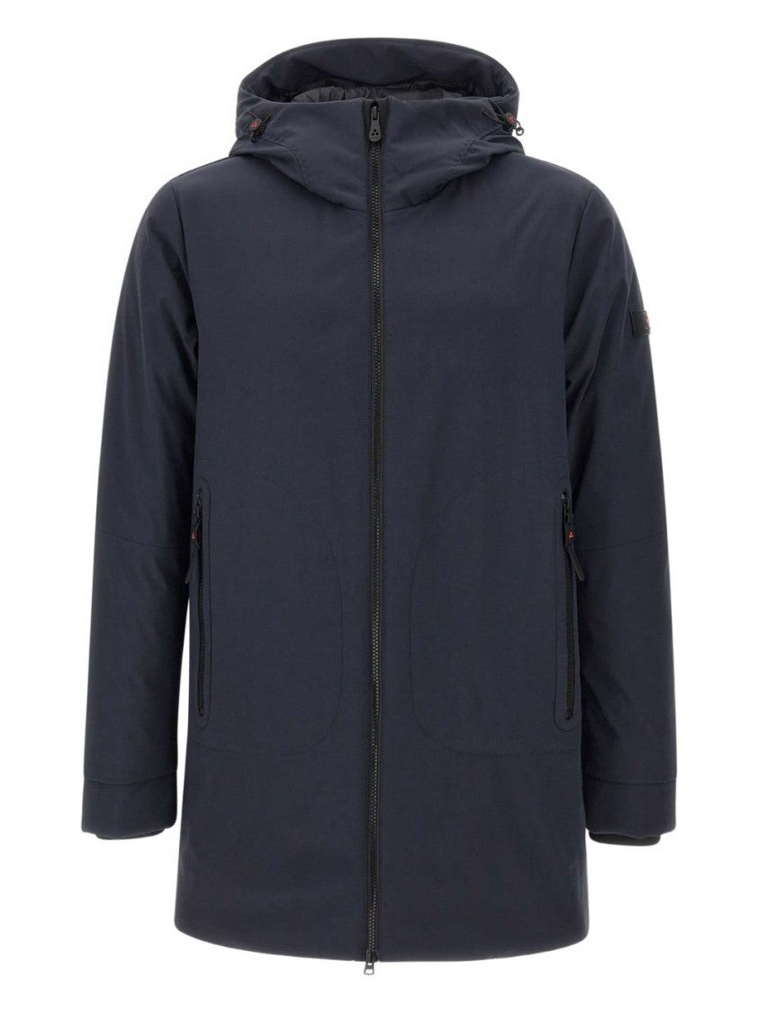 Peuterey Tailored Neutrals Coat With Structured Silhouette