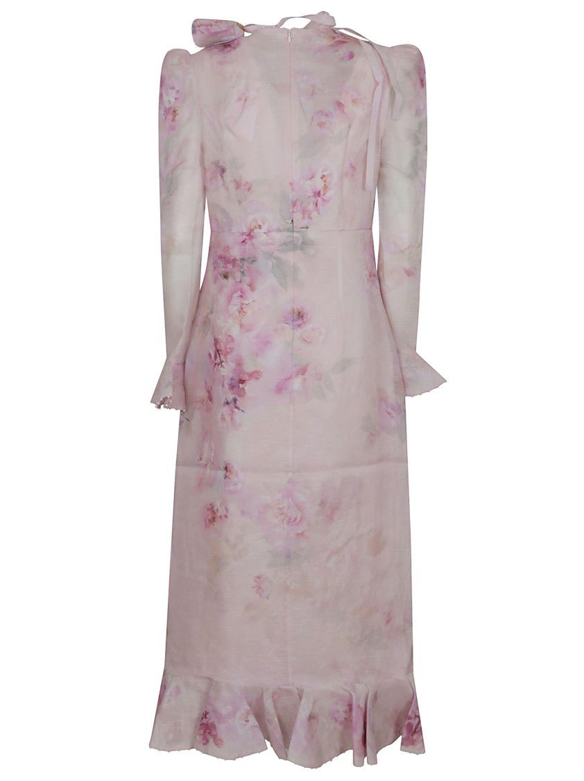 Zimmermann Crush Flower Midi Dress
