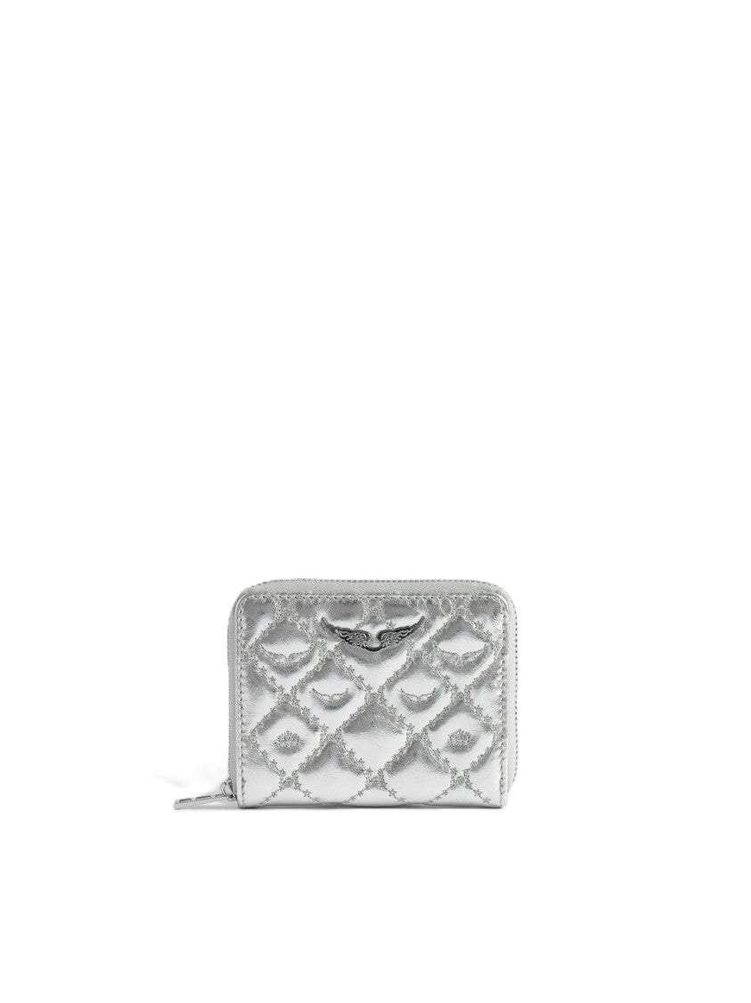 Zadig & Voltaire Mini Zv Monogram Metal Wallet