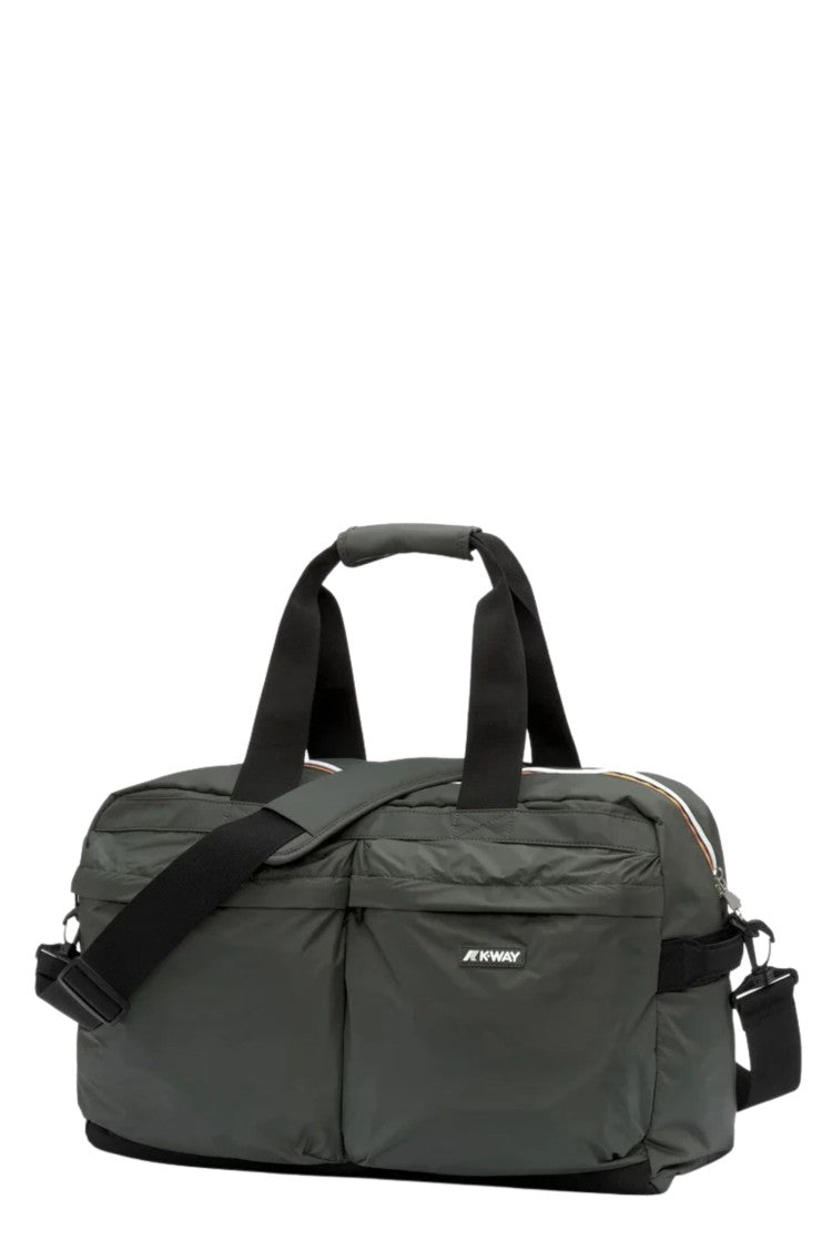 K-Way Green Blackish Ardelu Lightweight Nylon Duffle Bag