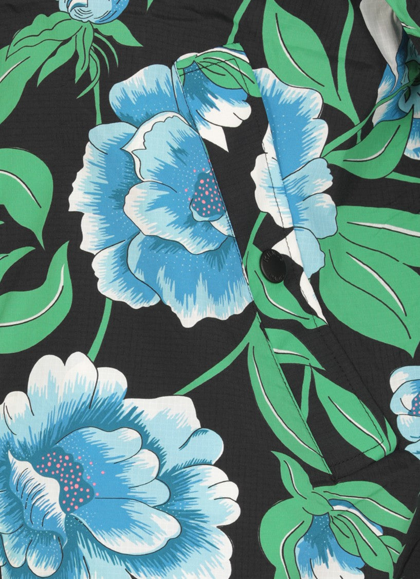 Kenzo Black Poenies Waterproof Jacket