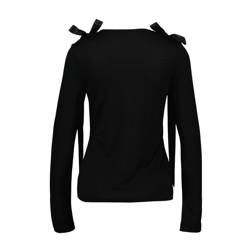 Simone Rocha Bow Tail T Shirt - Synthetic - Black