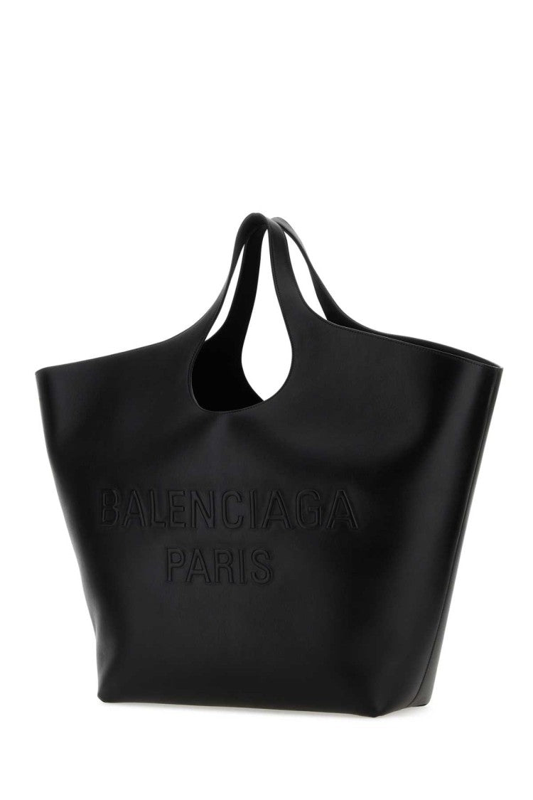 Balenciaga Black Leather Large Mary-Kate Shopping Bag