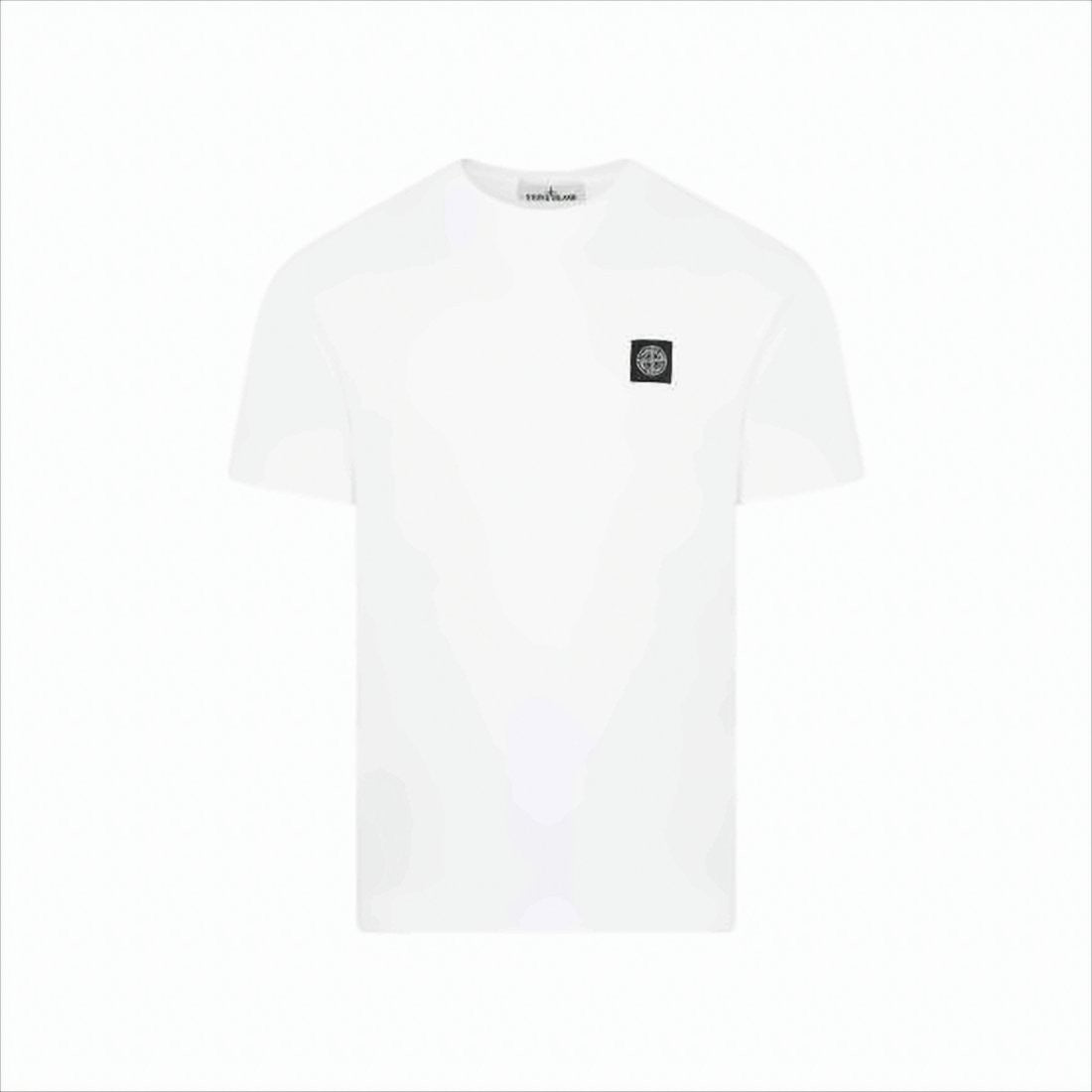 Stone Island Minimalist Short-Sleeve Cotton T-Shirt With Iconic Logo Patch