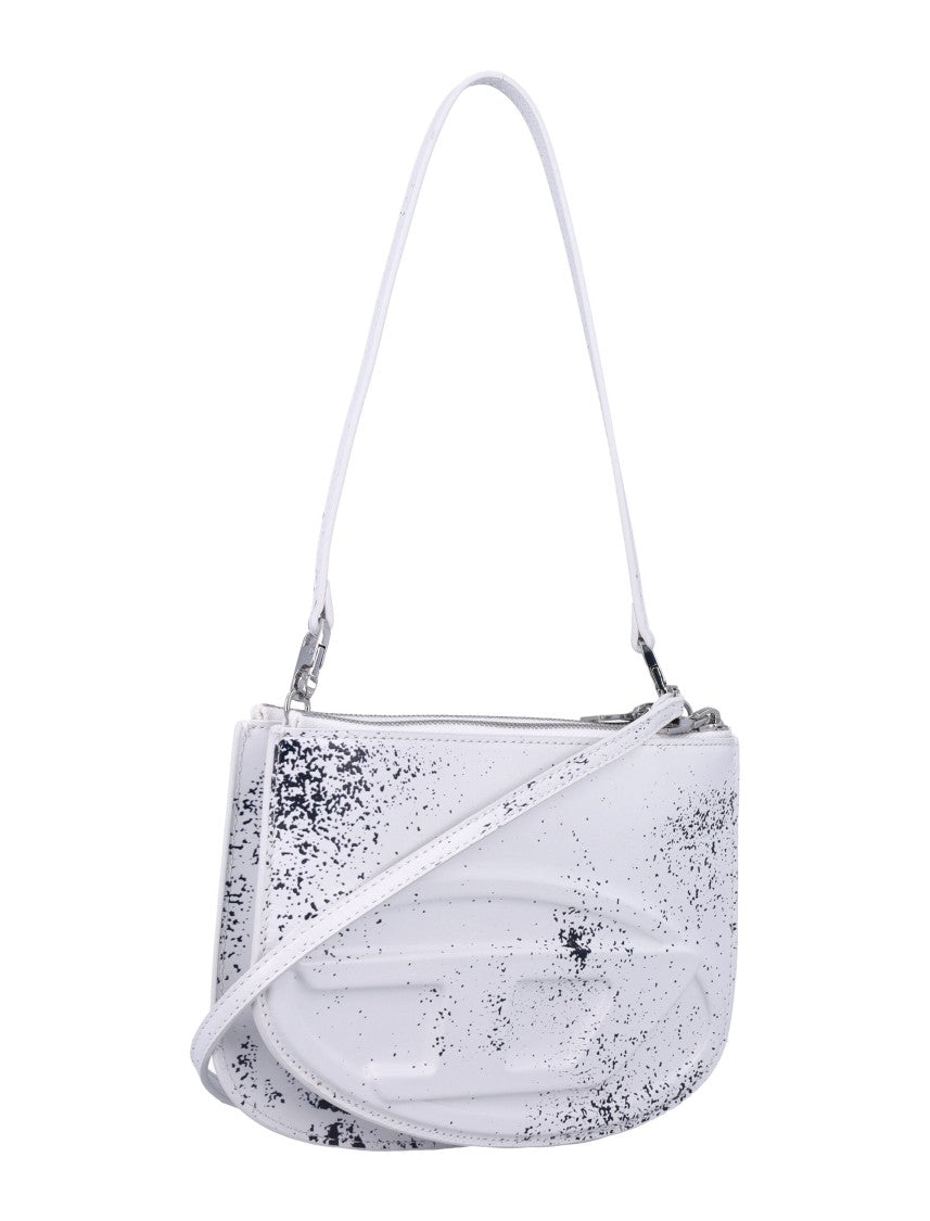 Diesel 1Dr Twin Rectangular White Handbag