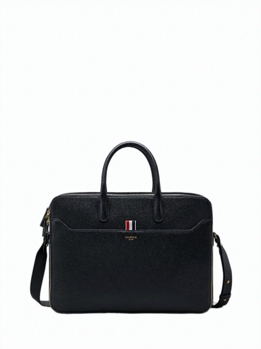 Thom Browne Rectangular Crossbody Bag With Detachable Shoulder Strap