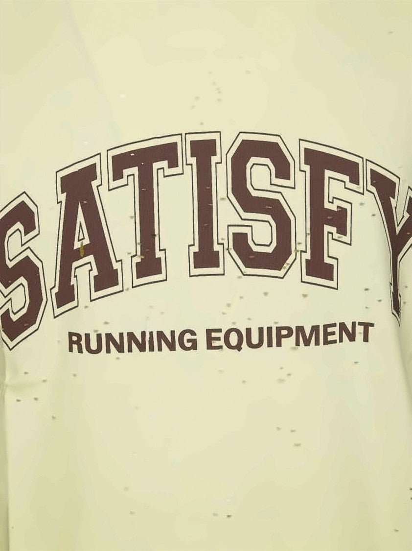 Satisfy Relaxed Fit Sleeveless Muscle T-Shirt With Collegiate Detailing