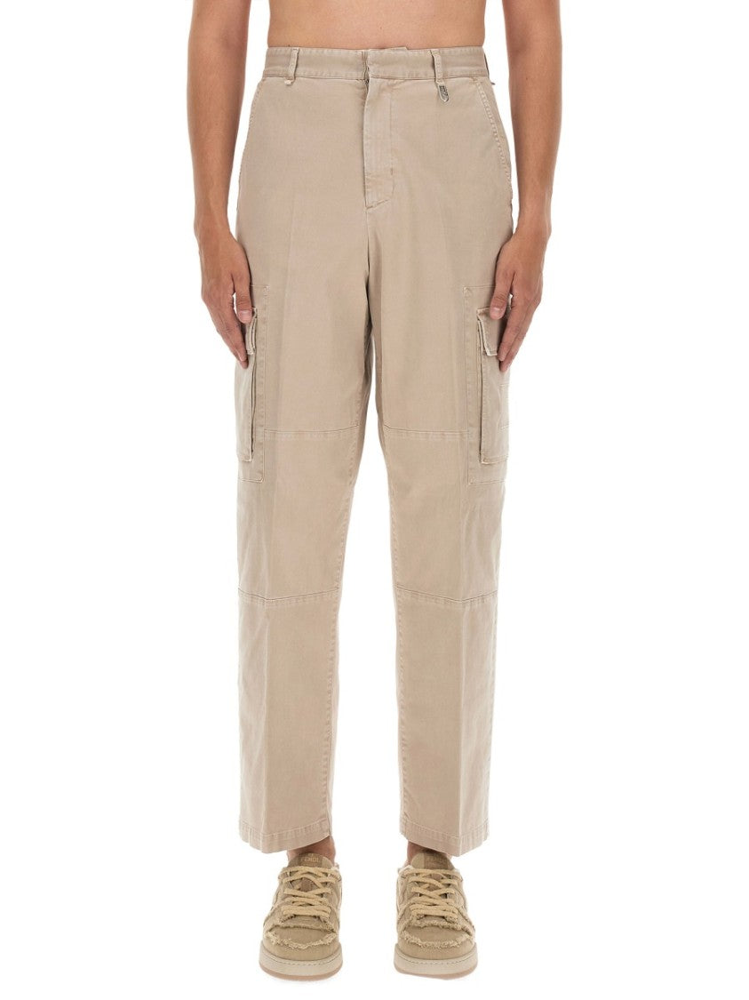 Fendi Straight Leg Gabardine Pants