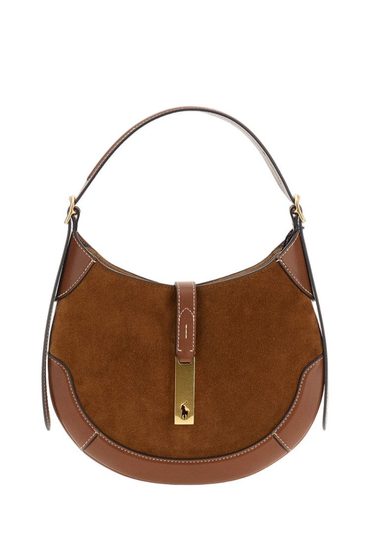 Polo Ralph Lauren Brown Polo Id Suede Bag