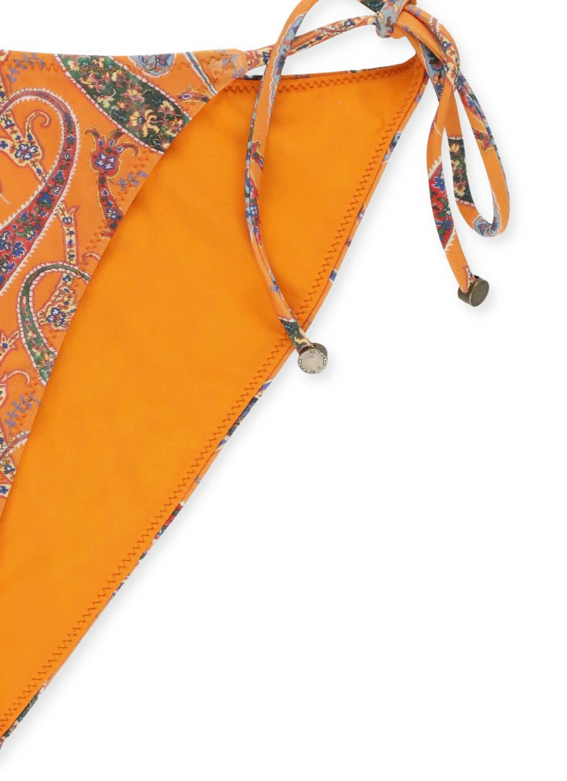 Etro Orange Paisley Bikini