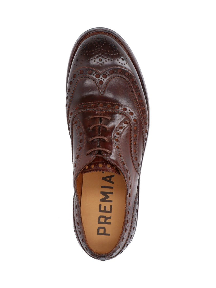 Premiata Brogue Derby Shoes – Brown