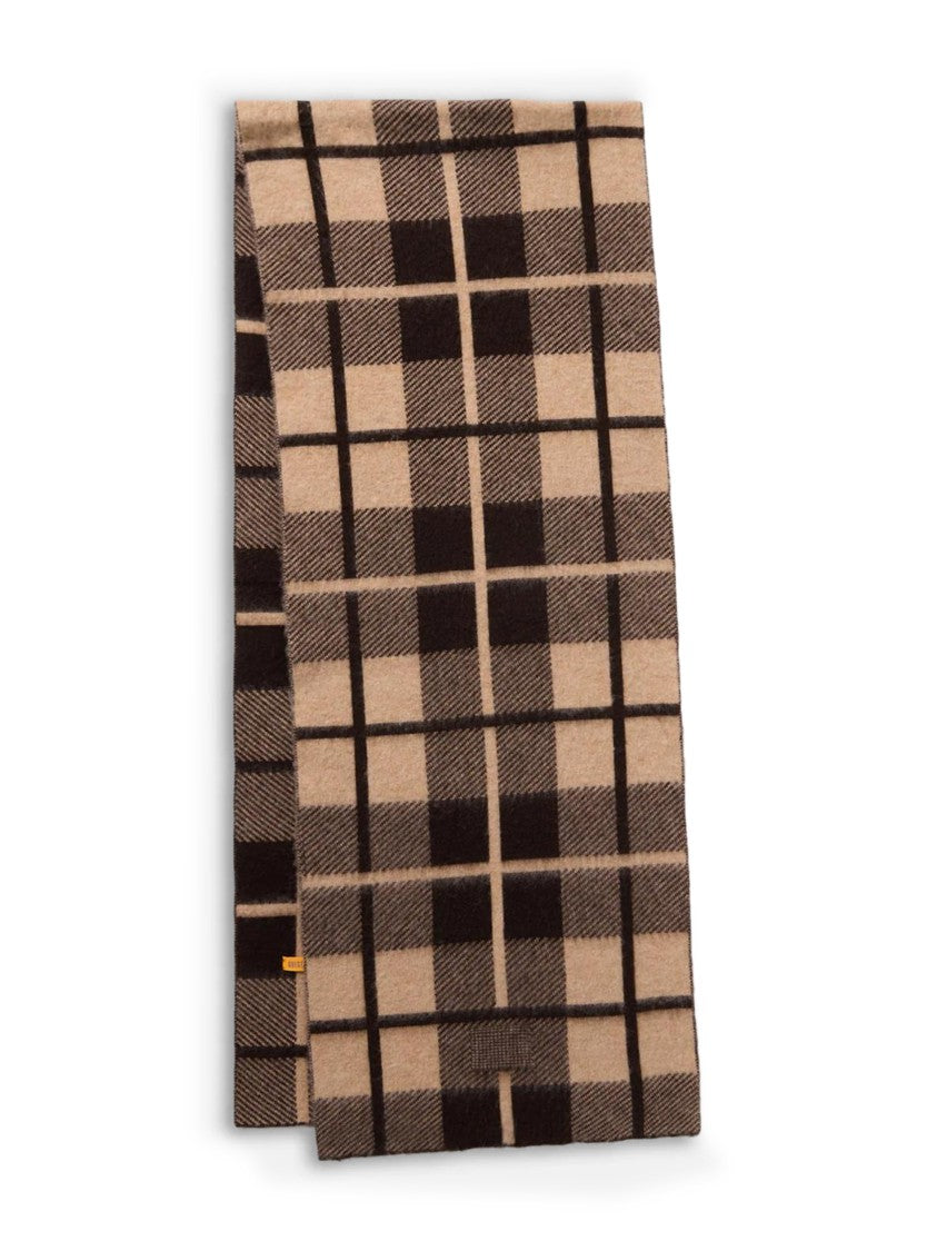 Guest In Residence Plaid Big Scarf With Neatly Finished Edges