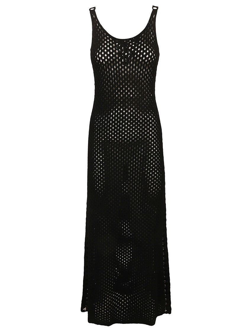 Chloé Maxi Dress With Open-Knit Design