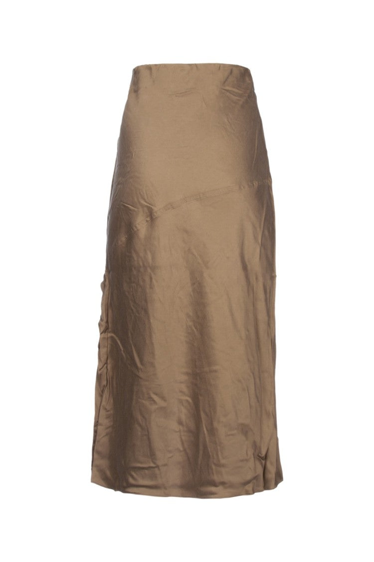 Yuzefi High-Waist Maxi Skirt With Dramatic Side Slit
