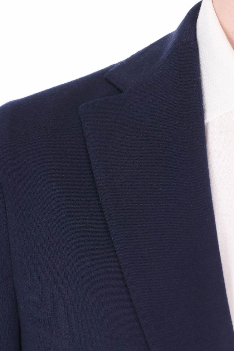 Eleventy Blue Australis Super 150S Wool Blazer