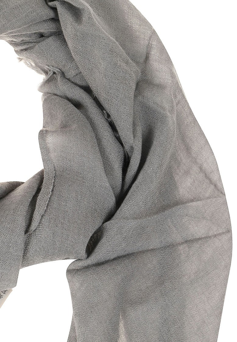Destin Wide Lightweight Scarf With Finely Hand-Frayed Edges
