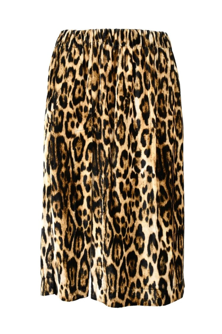 Sleep No More Midi Skirt With Captivating Leopard Print